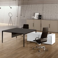 Büromöbel Schreibtisch mit Sideboard La7
