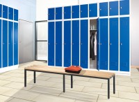Sitzbank Garderobe 2 Meter Breit Holz / Metal