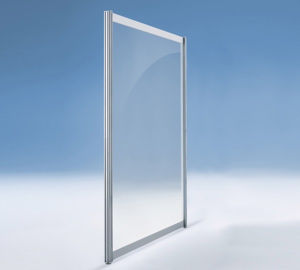 Niedrige Trennwand Metall Glas JT-SCG10013SG