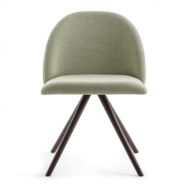 Lounge Sessel mit Holzbeinen Luum
