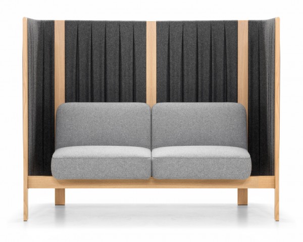 Design Highback Sofa modern 2 Sitzer Velum