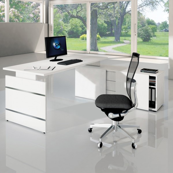 Büro Schreibtisch mit Sideboard Ovekko