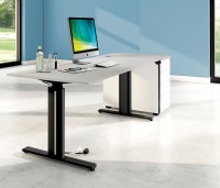 Elektrisch höhenverstellbarer Bürotisch Mewo 3 Schreibtisch elegant