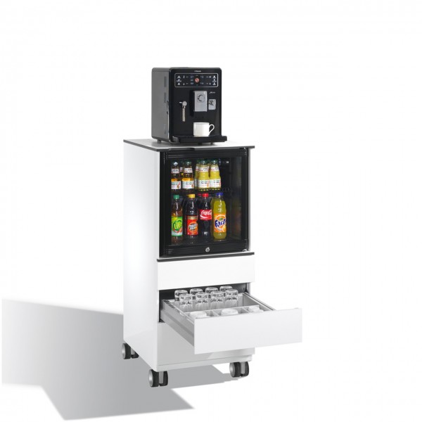 Getränkekühlschrank Büro Kühlschrank Caddy abschließbar