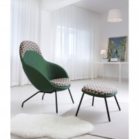 Lounge Sessel mit Hocker Vienna