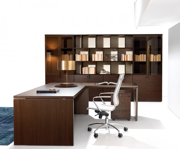 Büromöbel Set Schreibtisch + Aktenschrank Librizzi