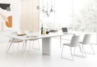Design Konferenztisch Weiß Lewo 4