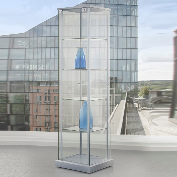 Glasvitrine Ausstellung mit Drehtür abschließbar
